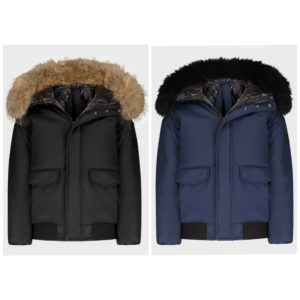 Image of sale on Boy’s Matte Canvas Raccoon Fur Hooded Coat, Size 2-20