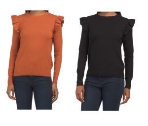Image of sale on Ruffle Sleeve Sweater