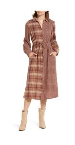 Image of sale on Floral Long Sleeve Midi Dress