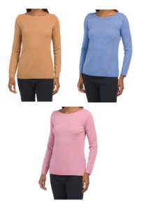 Image of sale on Merino Wool Boat Neck Sweater