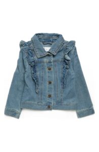 Image of sale on Kids’ Ruffle Denim Jacket