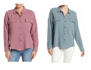 Image of sale on Liz Gauze Shacket