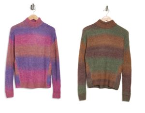 Image of sale on Ombré Mock Neck Pullover Sweater