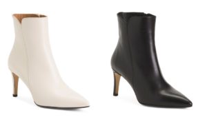 Image of sale on Leather Pointy Toe Booties