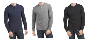 Image of sale on Long Sleeve Henley Top