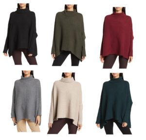 Image of sale on Oversized Ribbed Mock Neck Sweater