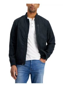 Image of sale on Men’s Perforated Bomber Jacket