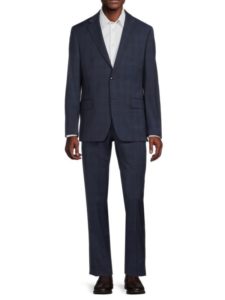Image of sale on Check Wool Blend Suit