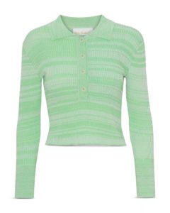 Image of sale on Bastina Knit Long Sleeve Polo Top