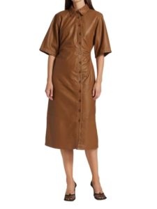 Image of sale on Nirangz Faux Leather Midi Dress