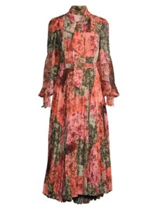 Image of sale on Printed Chiffon Midi-dress