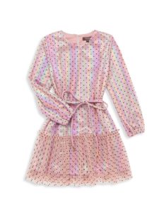 Image of sale on Little Girl’s & Girl’s Sybil Iridescent Polka Dot Dress