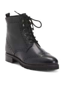 Image of sale on Leather Lace Up Booties