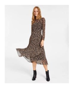 Image of sale on Crossover-hem Midi Dress