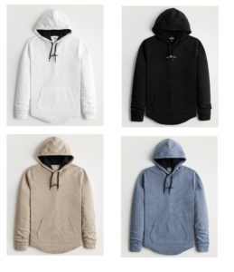 Image of sale on Curved Hem Thermal Hooded T-shirt (men )