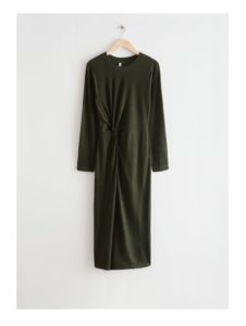 Image of sale on Asymmetric Twist Midi Dress