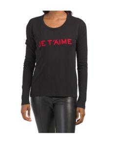 Image of sale on Long Sleeve Flocked Tee