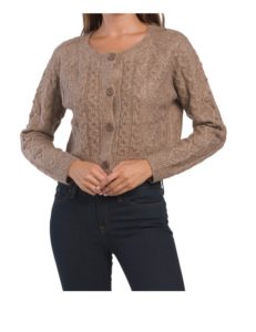 Image of sale on Cropped Cable Cardigan