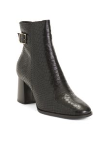 Image of sale on Leather Snake Booties