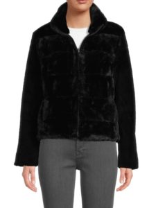 Image of sale on Faux Fur Reversible Quilted Jacket