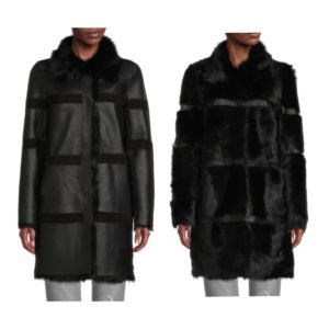 Image of sale on Reversible Shearling Coat