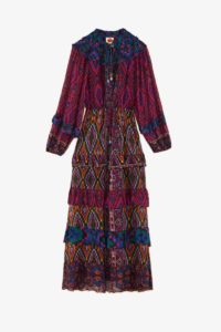 Image of sale on Mixed Tapestry Scarf Maxi Dress