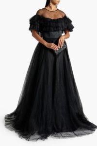 Image of sale on Ruffled Point D’esprit Gown