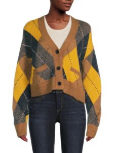 Image of sale on Wool-blend Cropped Cardigan