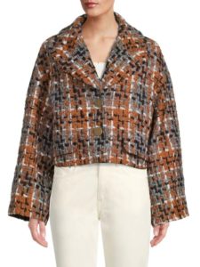 Image of sale on Wool Blend Button Front Jacket
