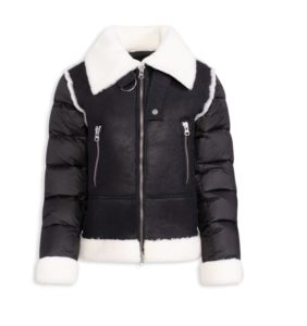 Image of sale on Shearling & Down Puffer Aviator Jacket