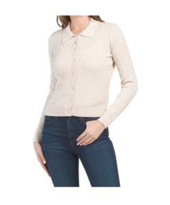 Image of sale on Cable Cardigan Button Down Sweater