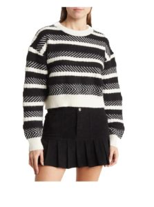 Image of sale on Mixed Stripe Pattern Sweater