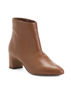 Image of sale on Leather Heel Booties