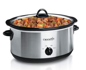 Image of sale on Crock-Pot 7-Quart Oval Manual Slow Cooker | Stainless Steel