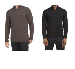 Image of sale on Quarter Zip Pullover Sweater