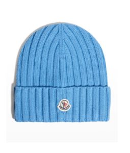 Image of sale on Virgin Wool Rib-knit Beanie