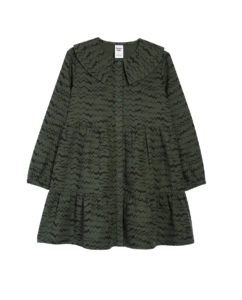 Image of sale on Kids’ Print Wide Collar Organic Cotton Dress