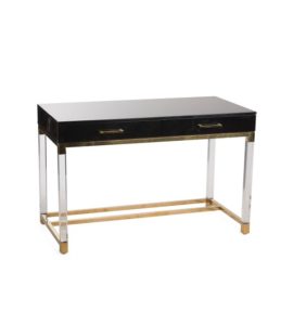 Image of sale on High Gloss 2 Drawers Writing Desk