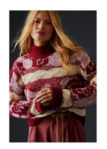 Image of sale on Textured Turtleneck Sweater