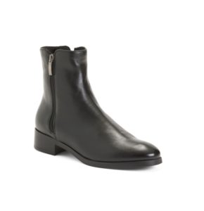 Image of sale on Leather Shearling Lining 2 Zipper Booties
