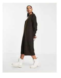 Image of sale on Sweater Dress in Chocolate Knit