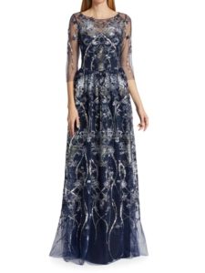 Image of sale on Embroidered Tulle Gown