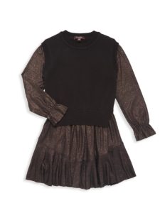 Image of sale on Little Girl’s & Girl’s Trina Metallic Dress