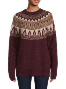 Image of sale on 90’s Oversized Patterned Sweater
