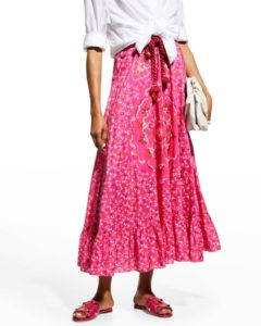 Image of sale on Lucinda Floral-print Pull-on Maxi Skirt