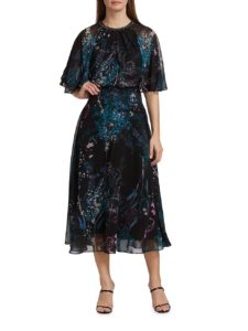 Image of sale on Chiffon Capelet Dress