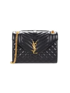 Image of sale on Logo Quilted Leather Shoulder Bag