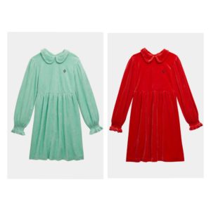 Image of sale on Girl’s Mouse Embroidered Logo Dress, Size 2-12