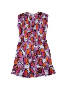 Image of sale on Little Girl’s Sleeveless Abstract Print Dress