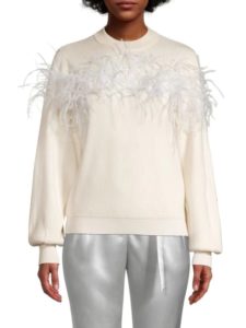 Image of sale on Feather Embellished Sweater